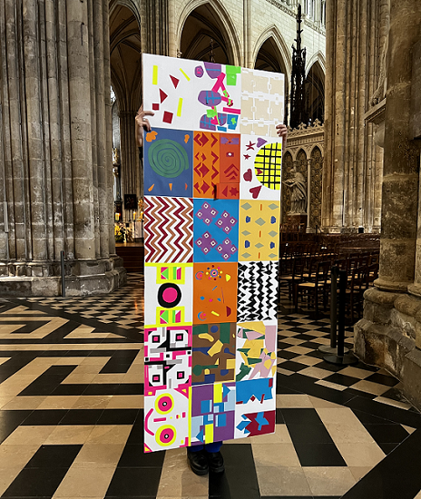 fresque cathédrale Amiens